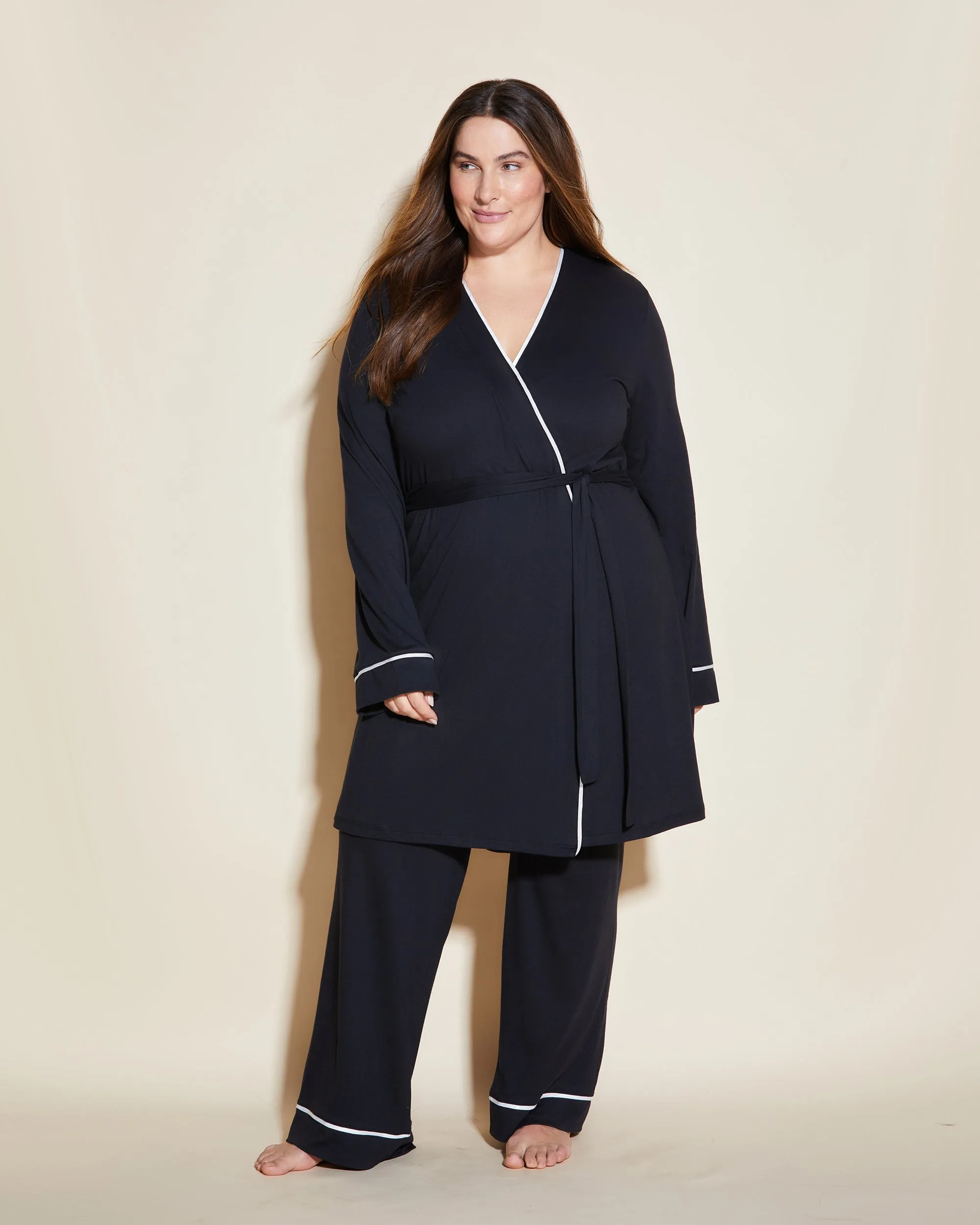 3 Piece Pajama Set With Robe