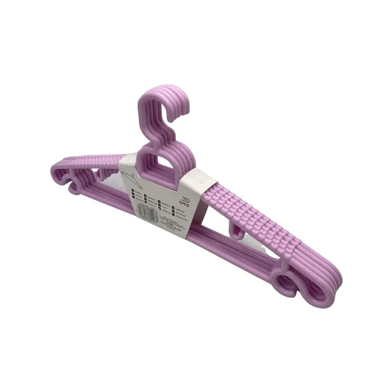 5-Pieces Non-Slip Plastic Hanger Yd434928 Pink