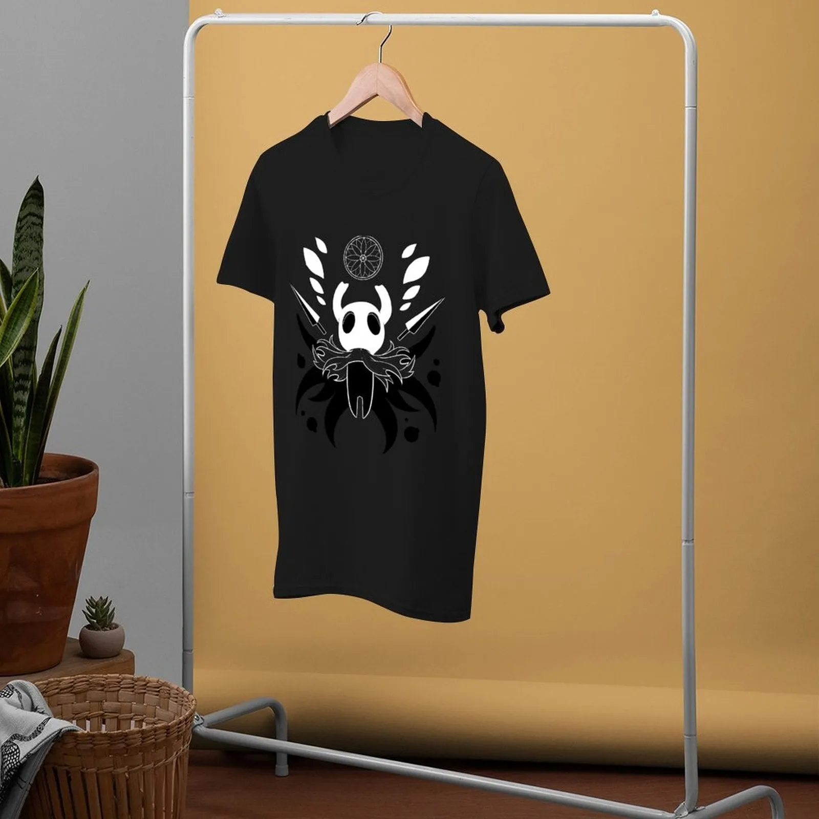 Aidase Hero of Dirtmouth Hollow Knight T Shirt RPG Harajuku T Shirts Round Neck Printed Tshirt Casual Clothes Man Plus Size 4XL 5XL