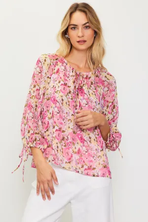 Alanna Floral Print Longsleeve Blouse