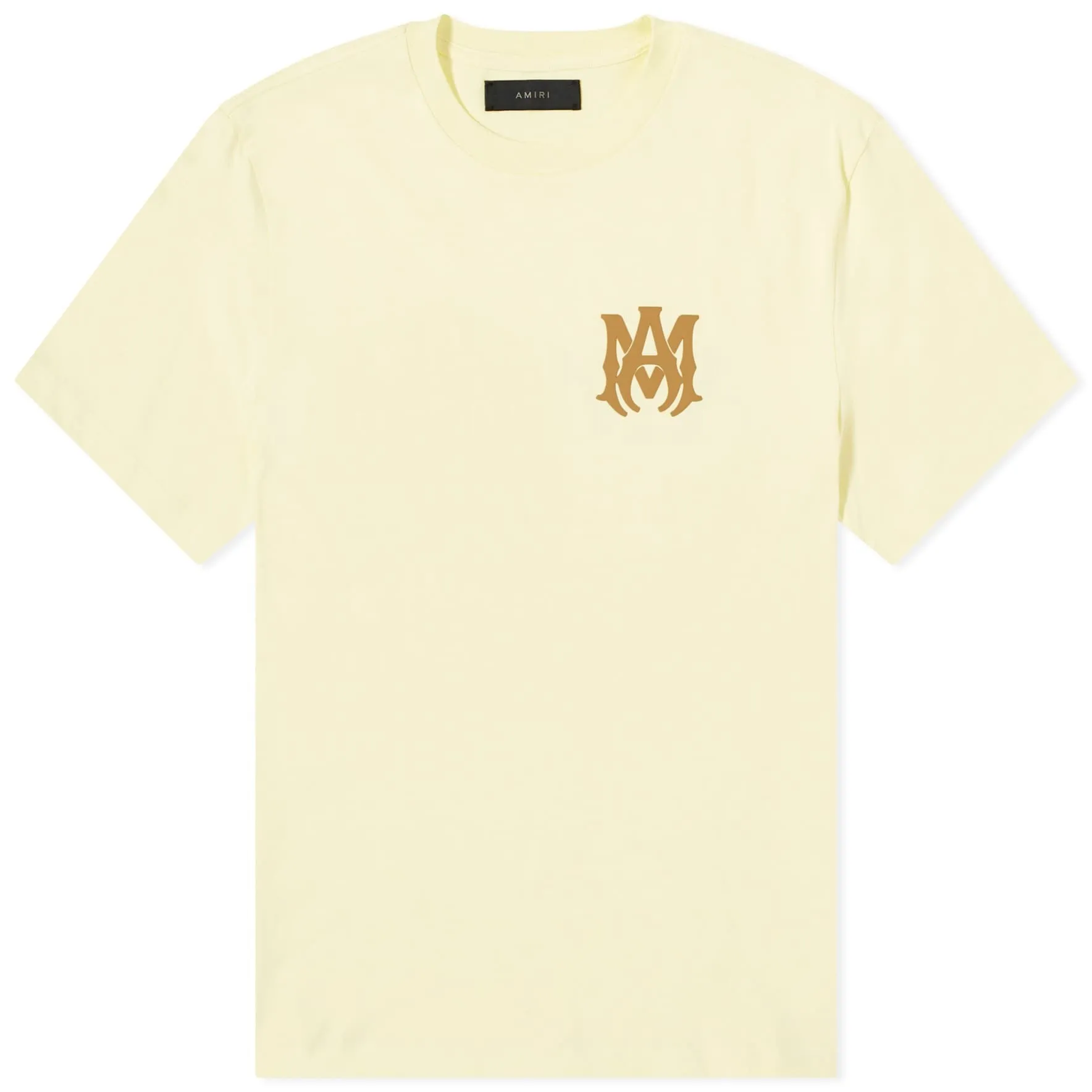 Amiri MA Logo T-shirt, pale yellow