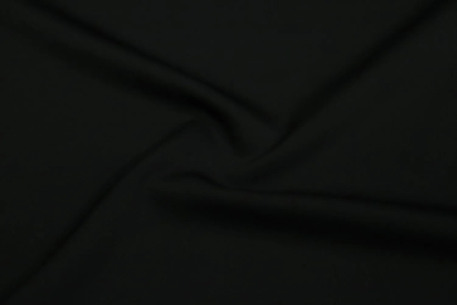 Black Plain Rayon Blend Fabric