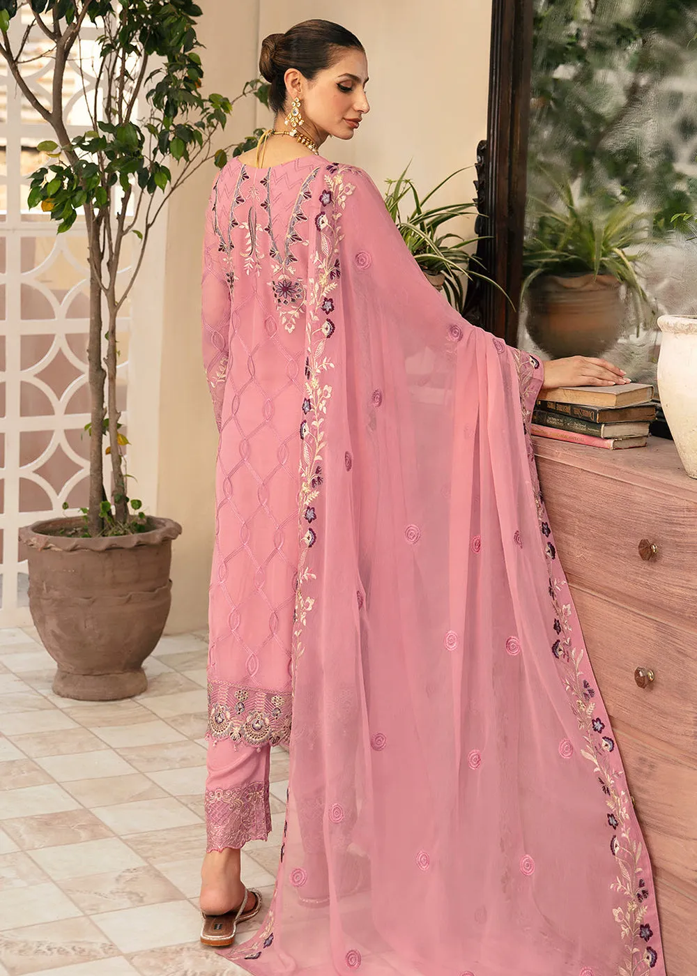 Chevron Luxury Chiffon Collection 24 by Ramsha | A-909