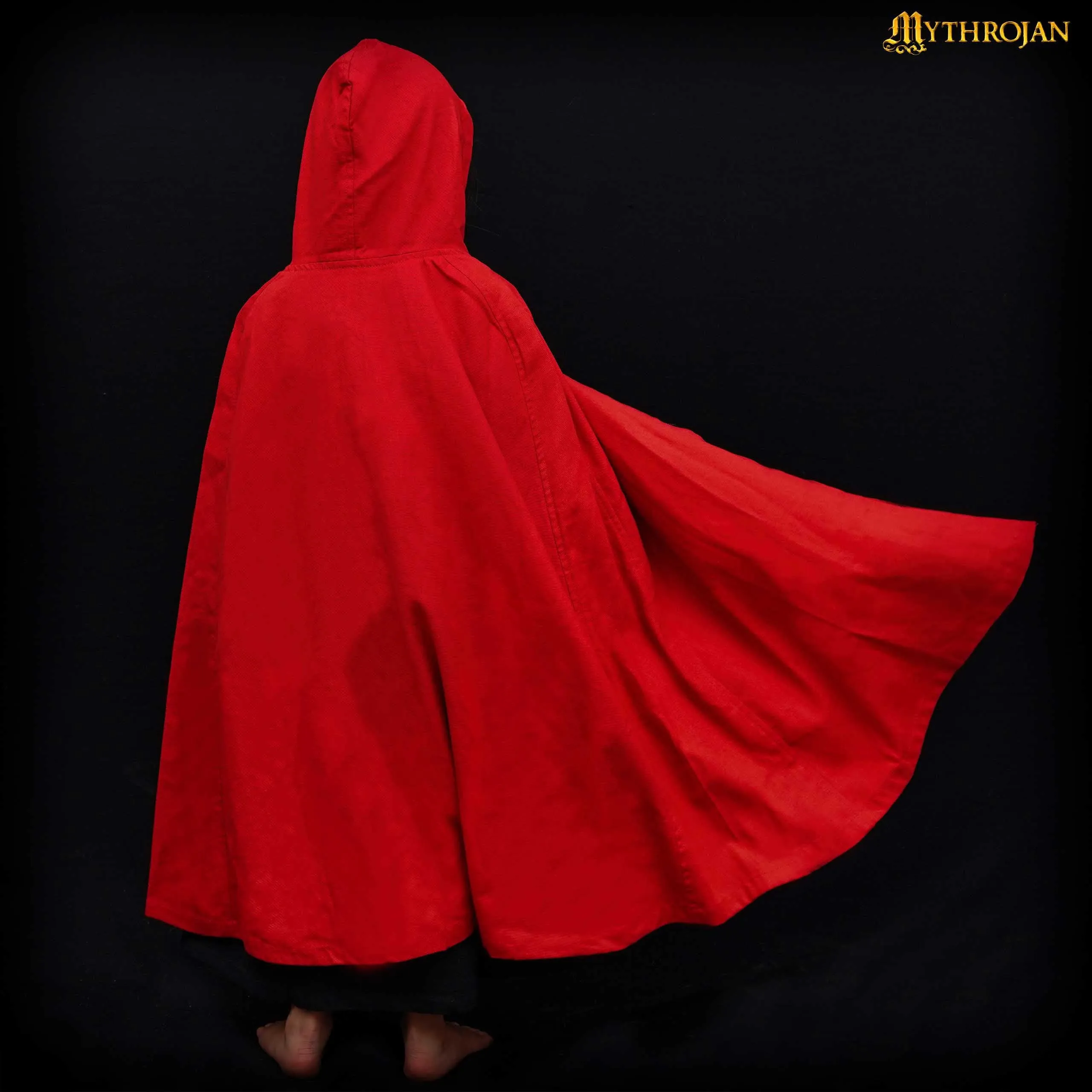 Child's Red Cloak/Cape With Hood