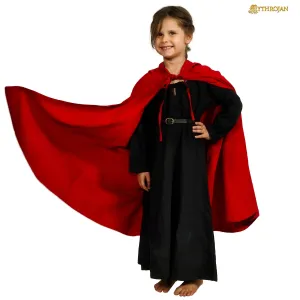 Child's Red Cloak/Cape With Hood