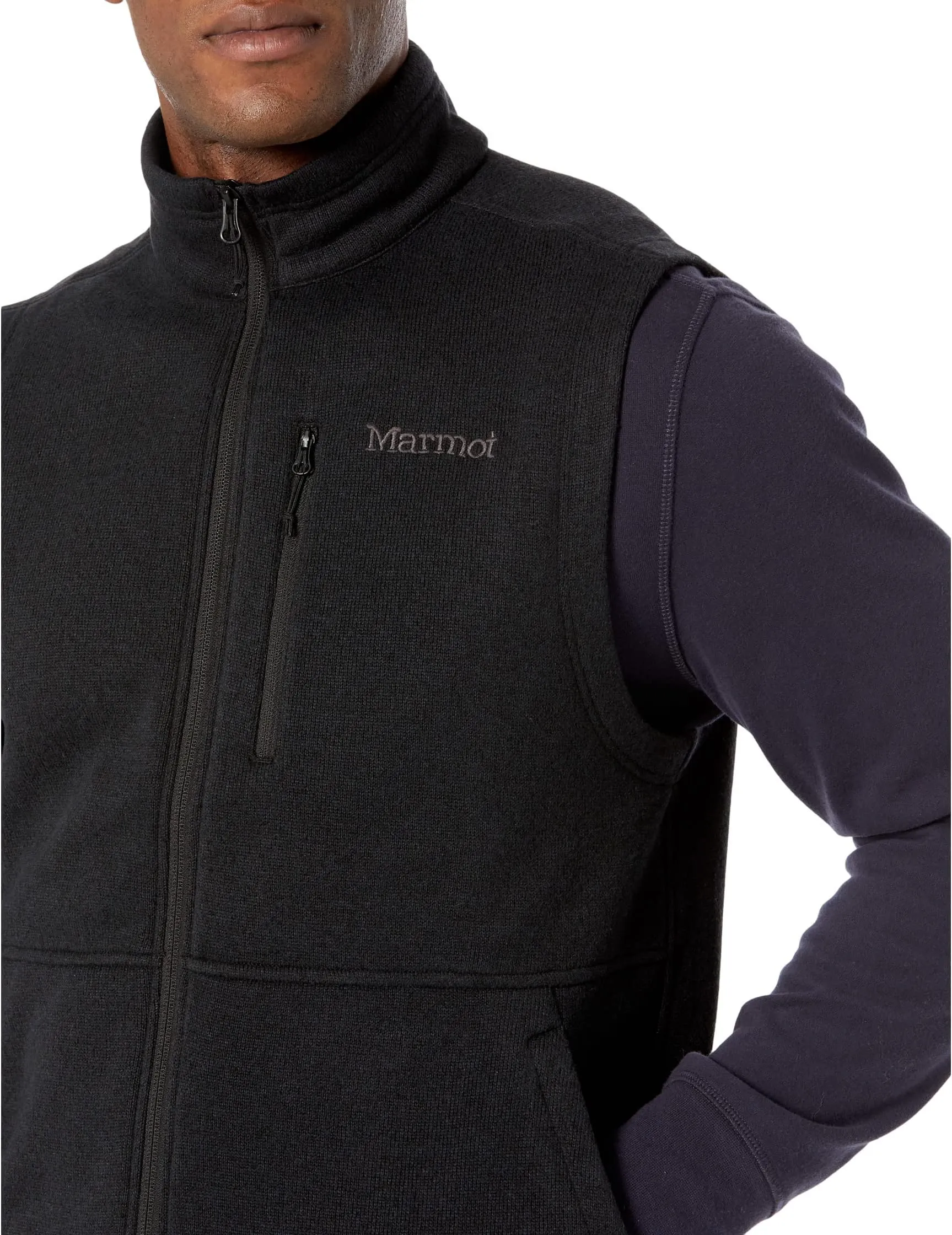 Drop Line Marmot vest, black