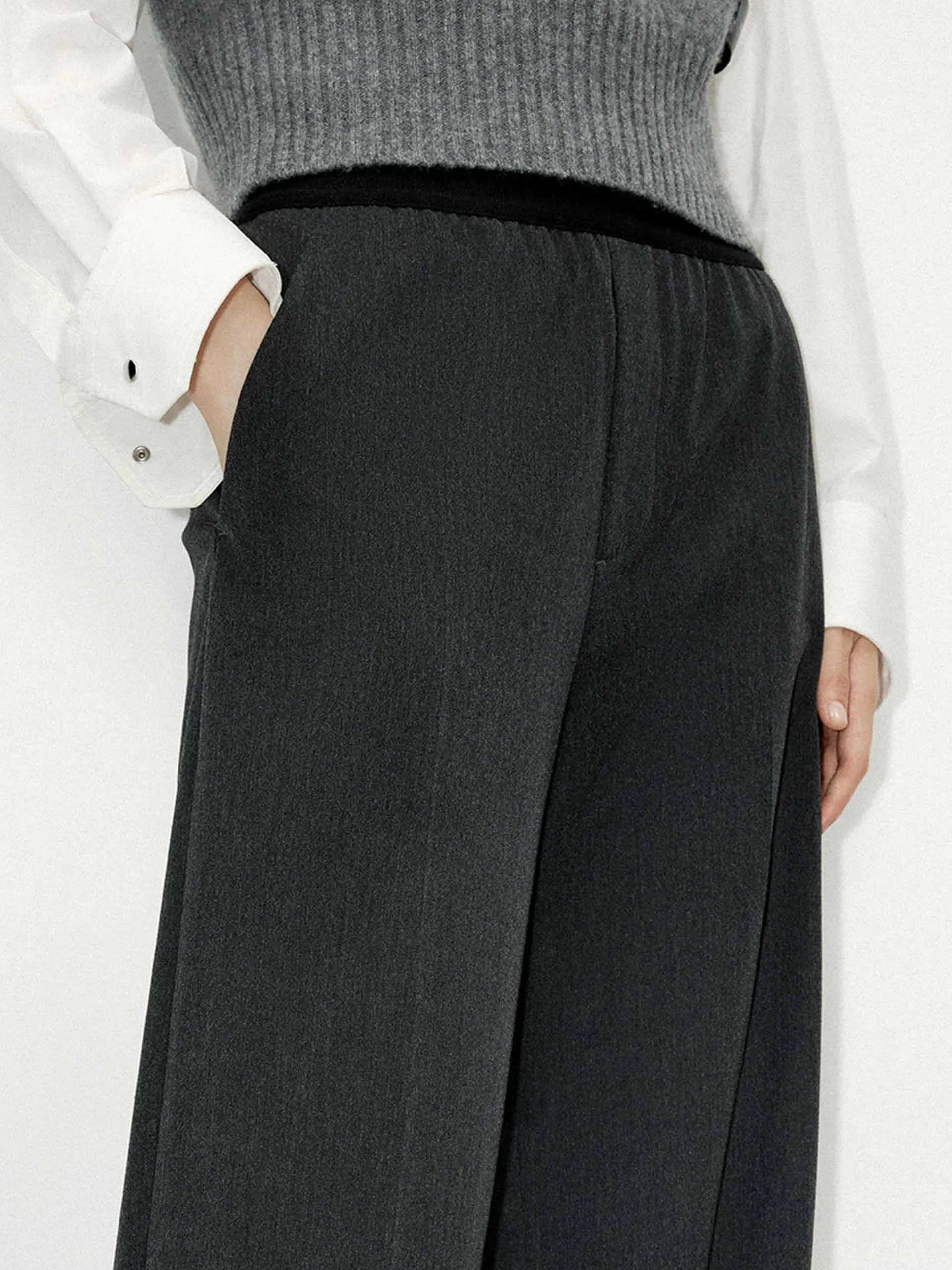 Elasticated Waist Tailored Pants