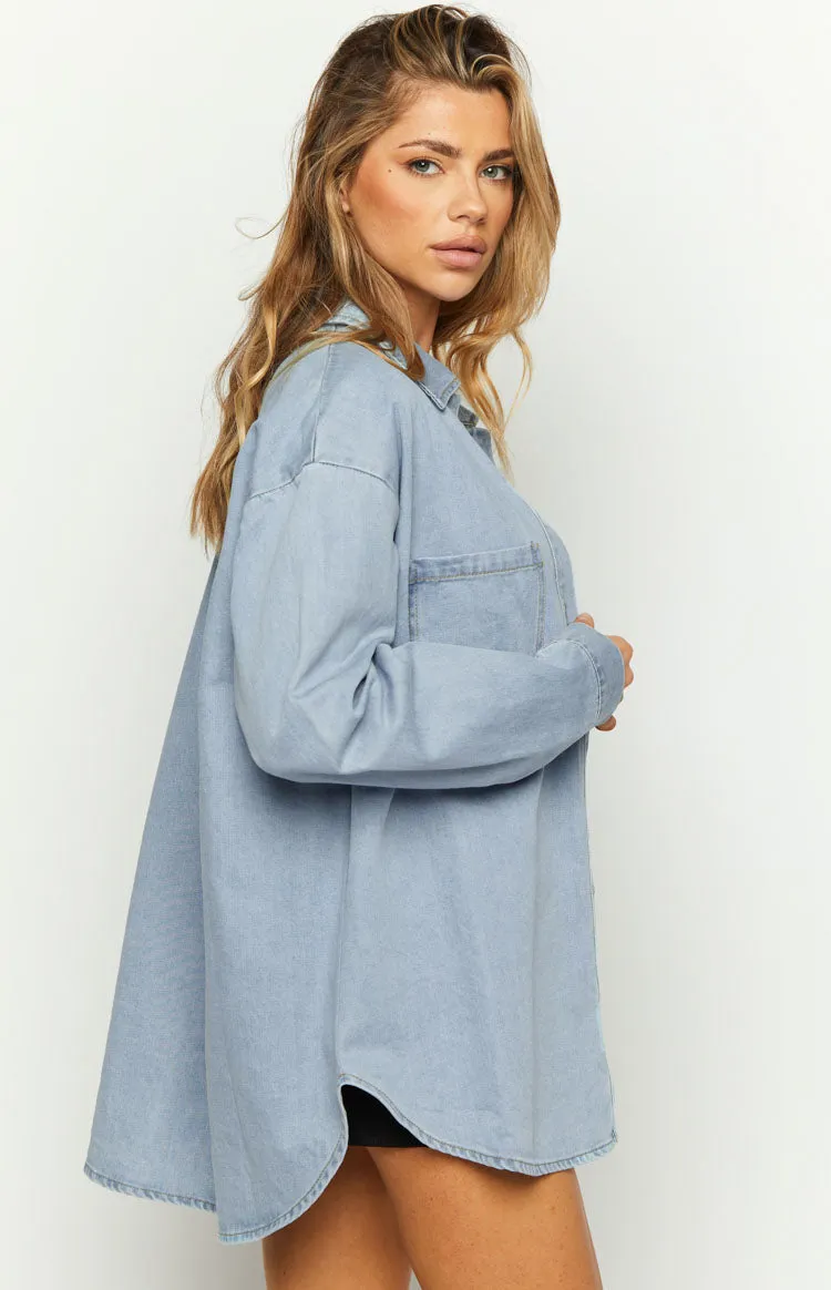 Eleanora Blue Denim Button Up Shirt