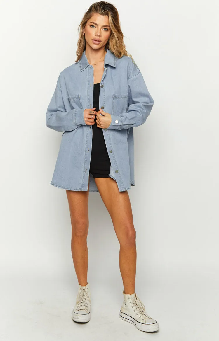 Eleanora Blue Denim Button Up Shirt