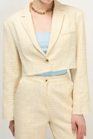 Ella Tweed Cropped Jacket