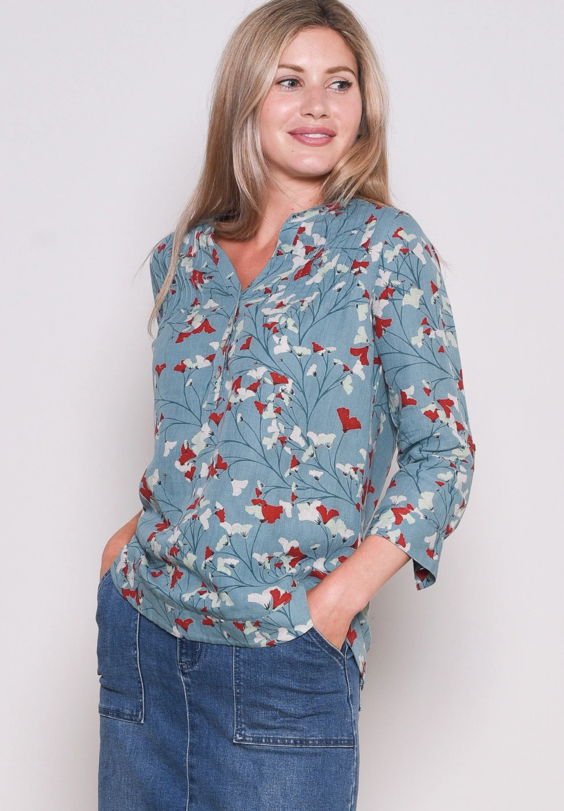 Fanned Flower Blouse