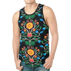 Floral Beadwork Four Clans Tank Top