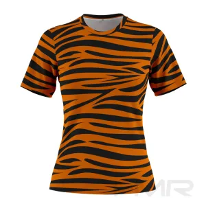 FMR Women's Tiger Print Short Sleeve Running Shirt