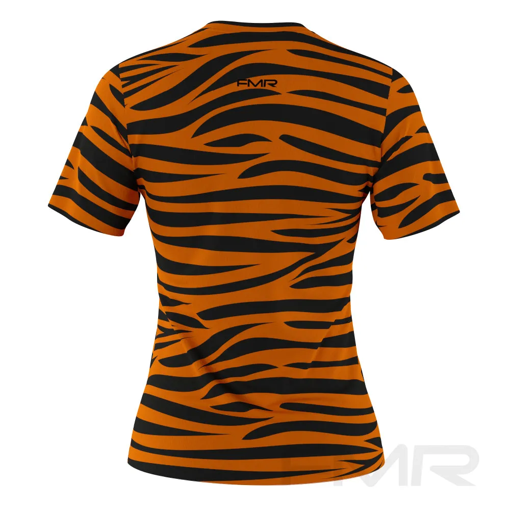 FMR Women's Tiger Print Short Sleeve Running Shirt