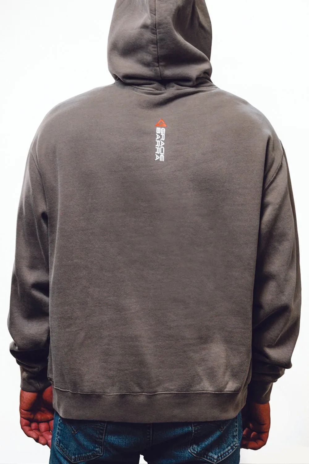 GB Collage Roots Mens Hoodie - Warm Grey