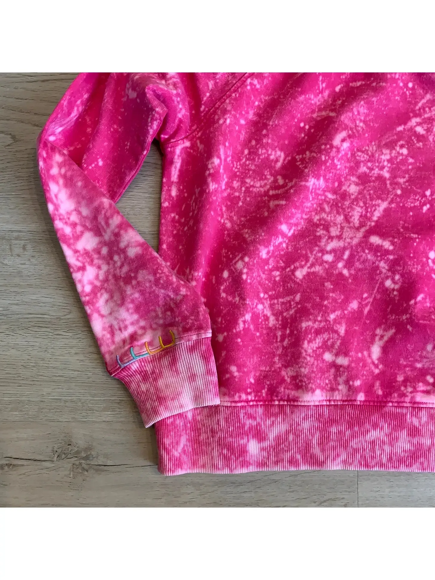 Girls Pink Washed Out Sweatshirt