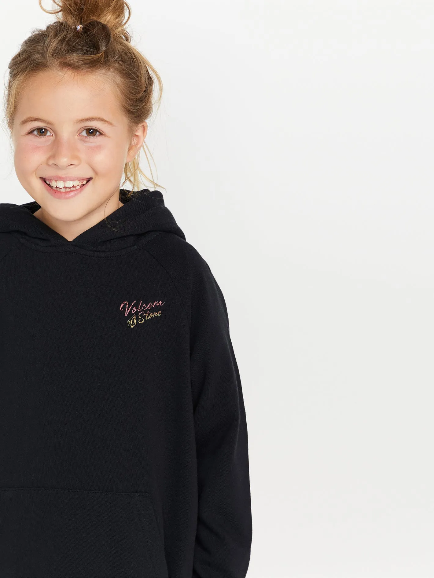 Girls Truly Stoked Boyfriend Hoodie - Black