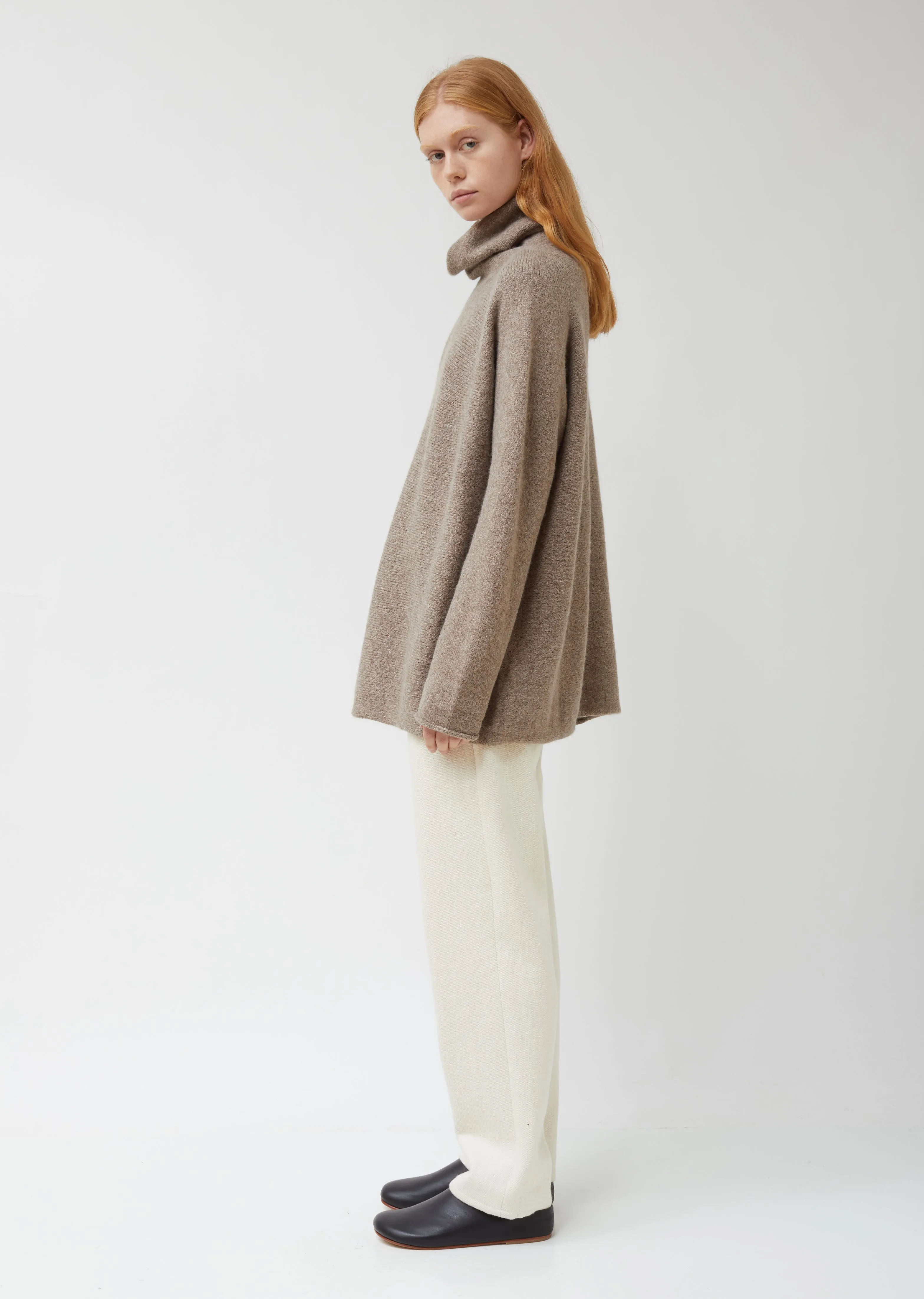 Horizontal Cowlneck Sweater