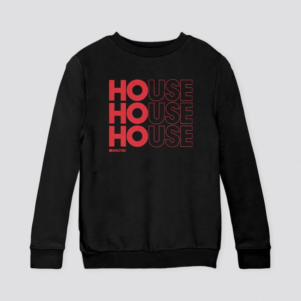 House Outline Kids Christmas Sweatshirt