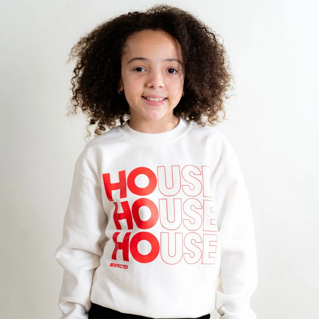 House Outline Kids Christmas Sweatshirt