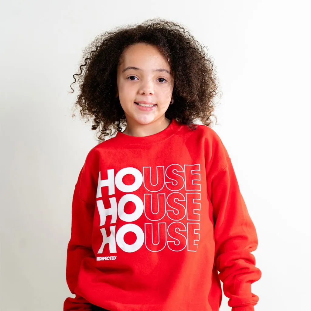 House Outline Kids Christmas Sweatshirt