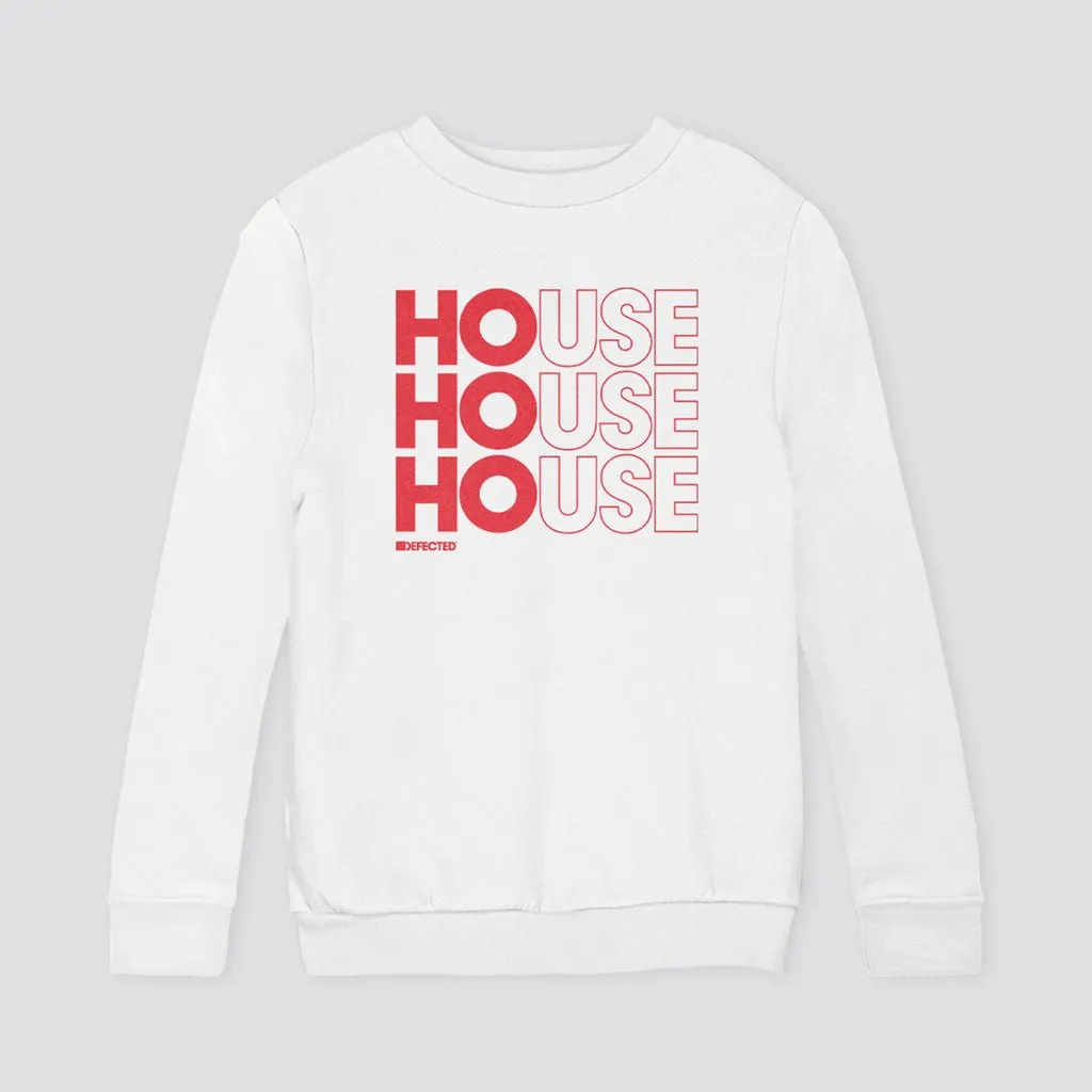 House Outline Kids Christmas Sweatshirt