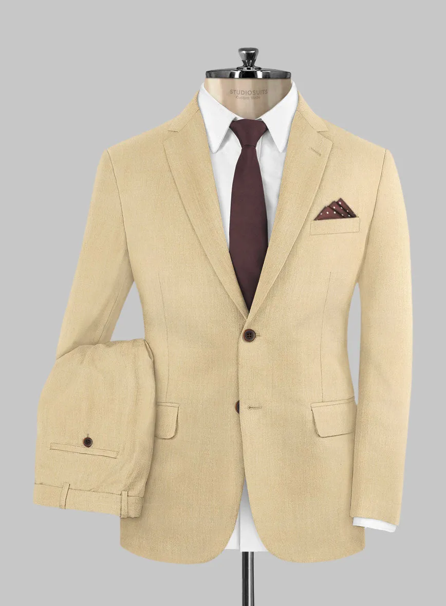 Huddersfield Stretch Khaki Wool Suit