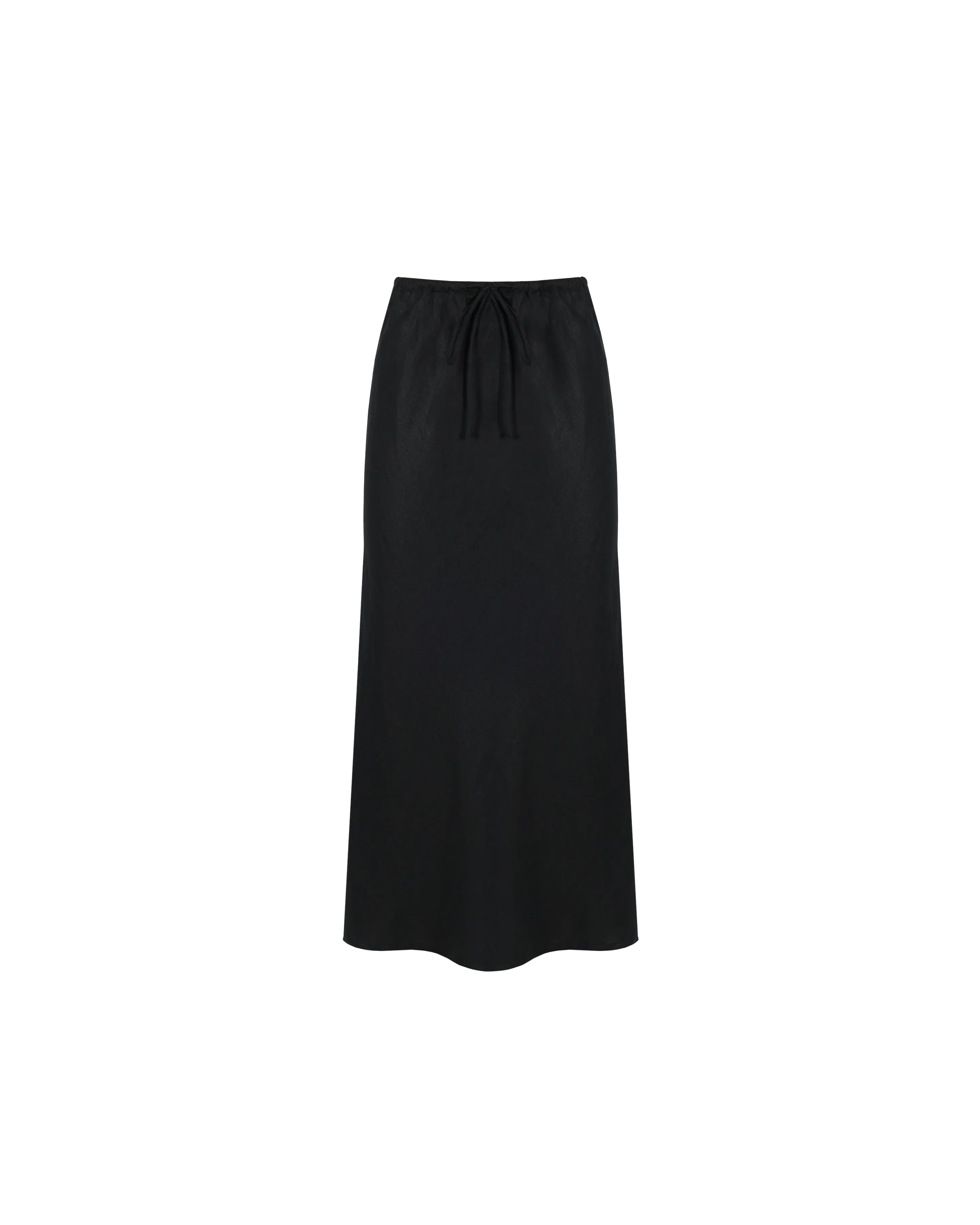 KOS LINEN SKIRT BLACK