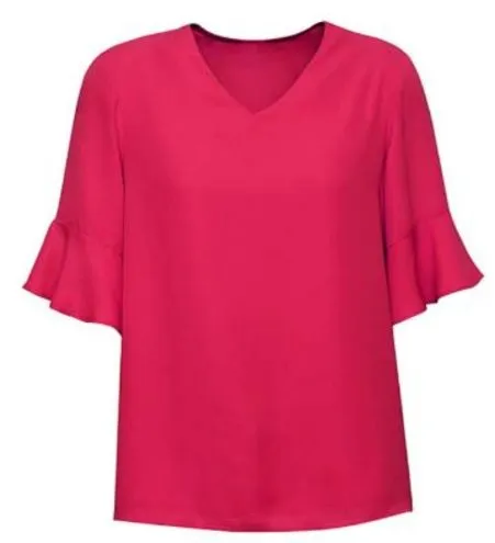 Ladies Aria Fluted Sleeve Blouse RB966LS