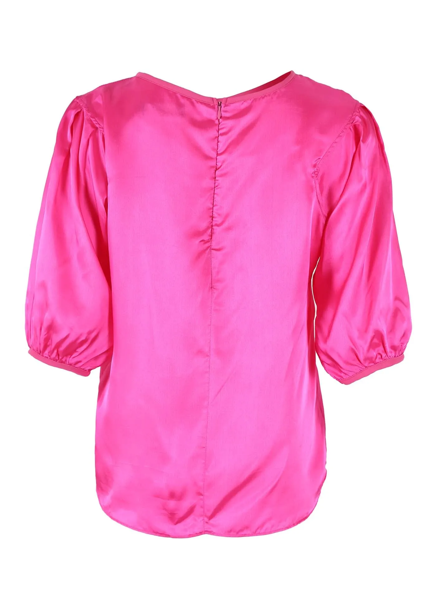 Le Louvre Blouse Pink in Satin