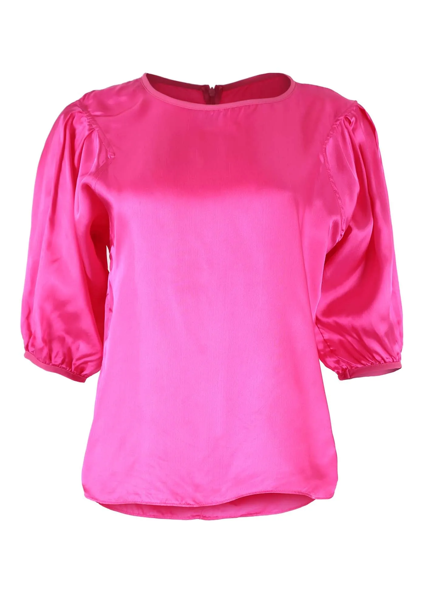 Le Louvre Blouse Pink in Satin