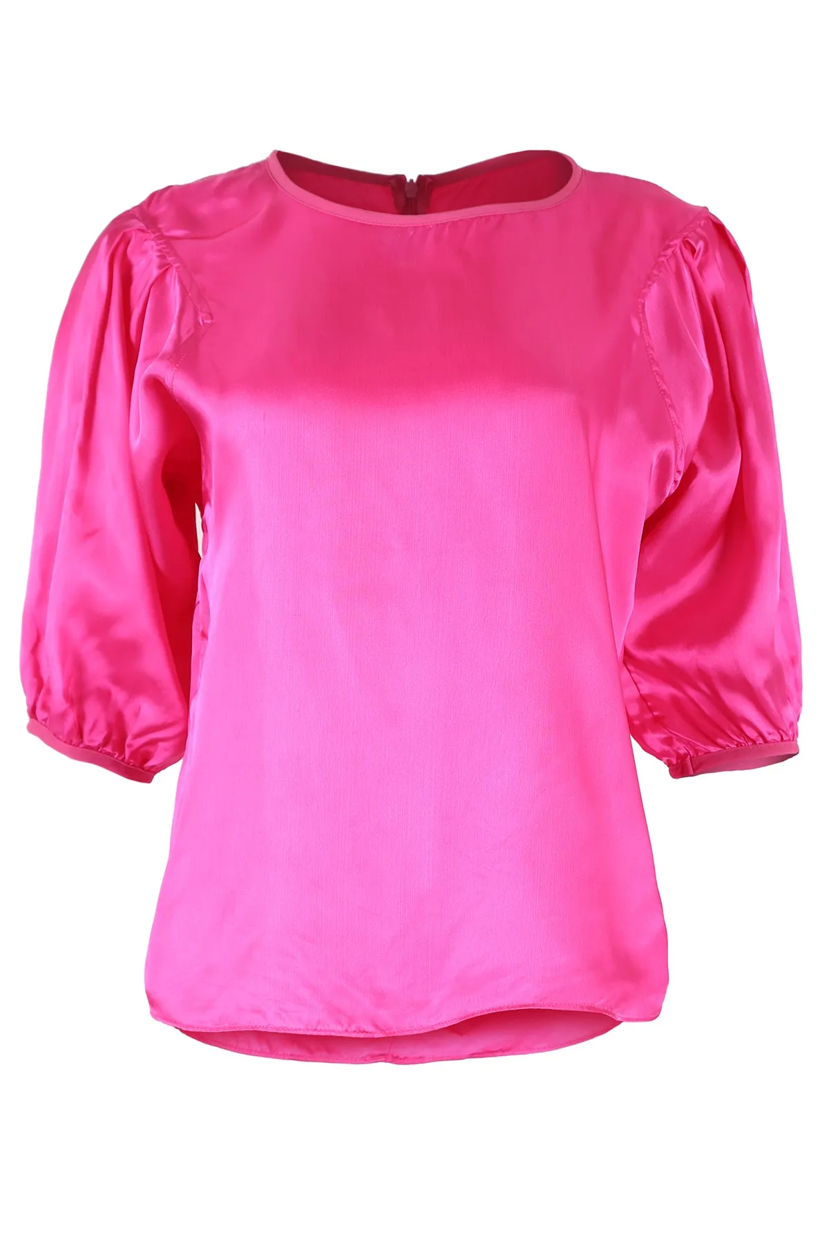 Le Louvre Blouse Pink in Satin