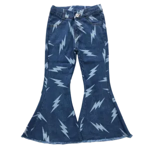 Lightning Blue Denim Bell Bottoms