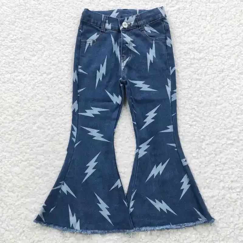 Lightning Blue Denim Bell Bottoms