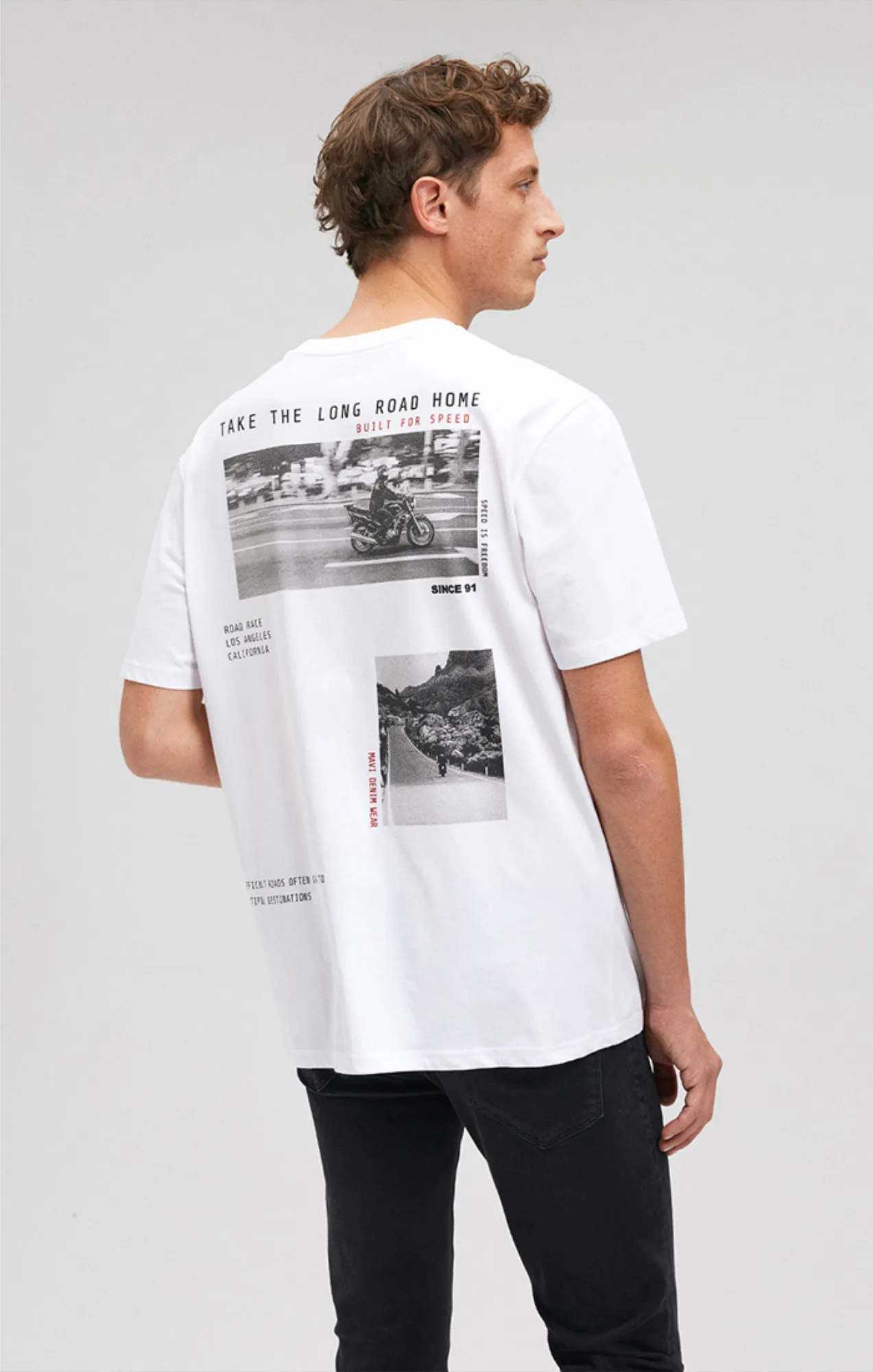 LOS ANGELES PRINT T-SHIRT IN WHITE