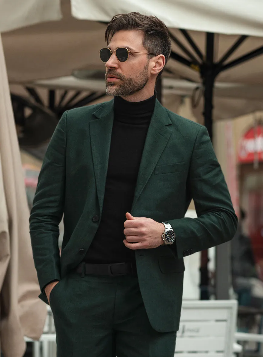 Martini Green Linen Suit