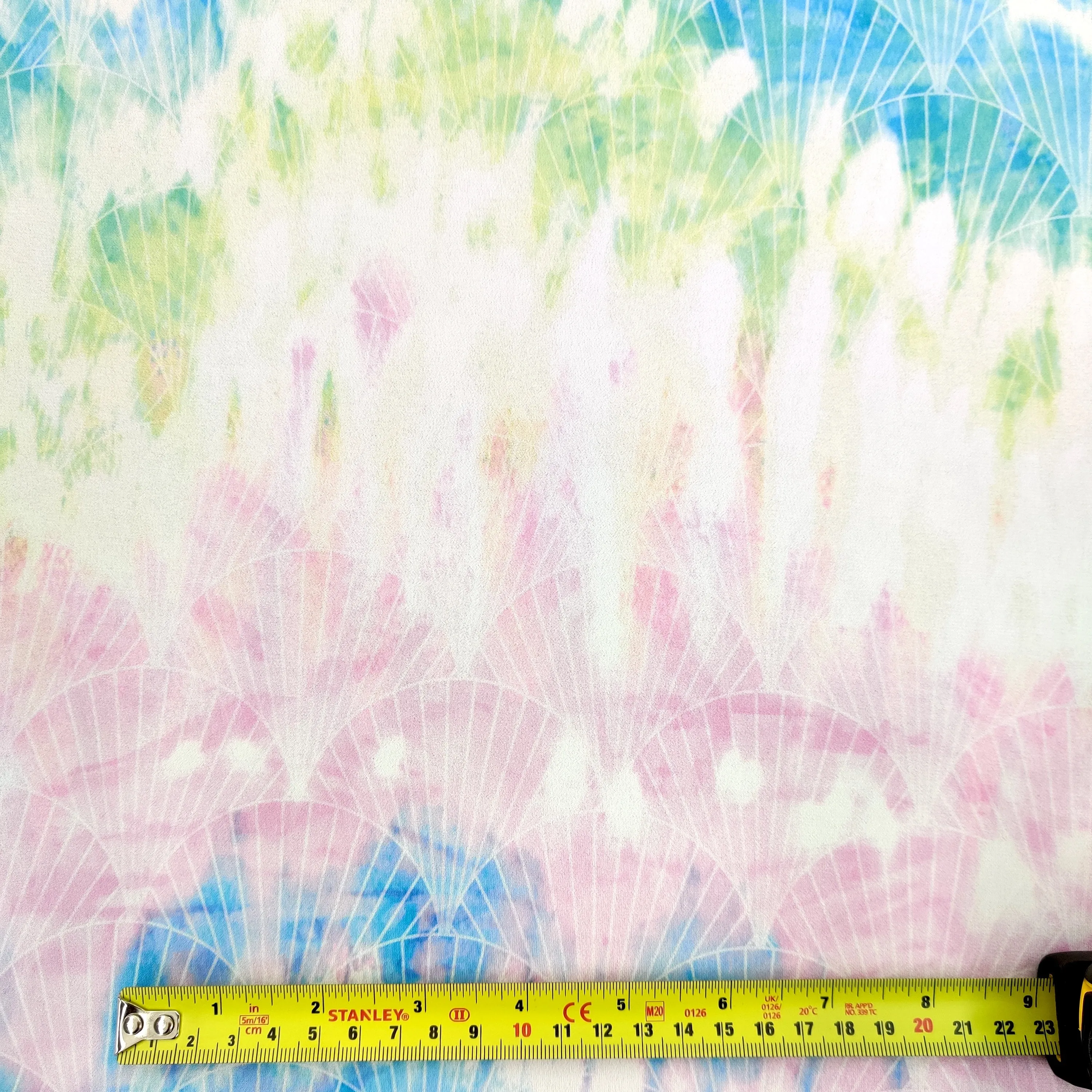 Mermaid Tie Dye Silky Fabric