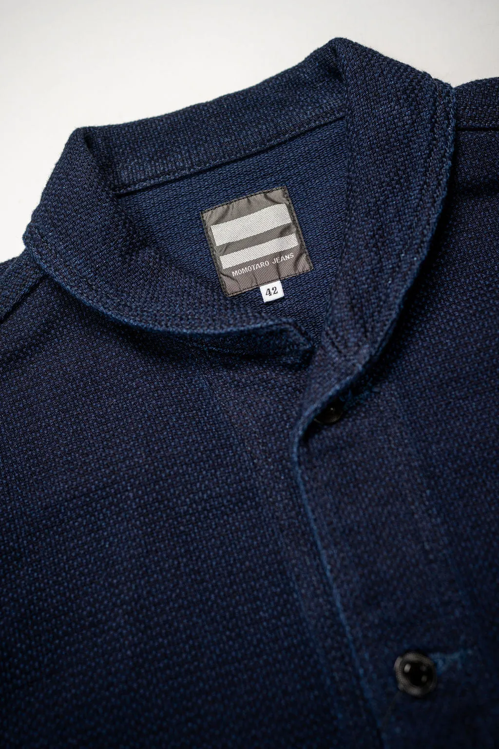 Momotaro 03-042 Indigo Dobby Coverall