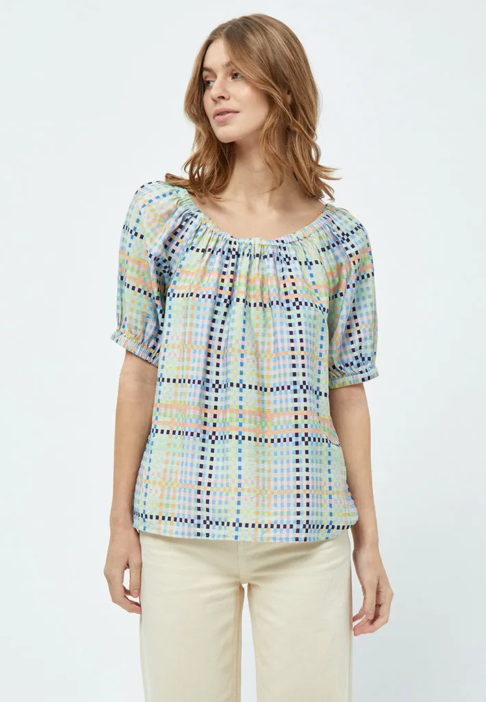 MSLuretta Blouse - Mango Sorbet Print