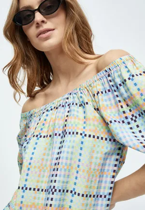 MSLuretta Blouse - Mango Sorbet Print