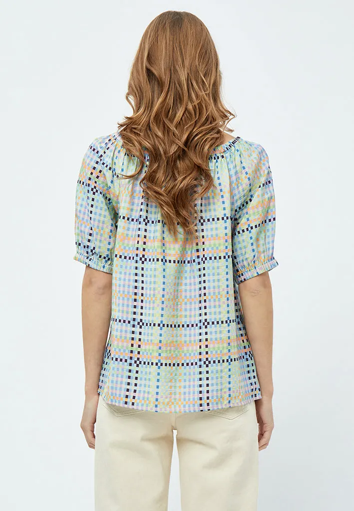 MSLuretta Blouse - Mango Sorbet Print