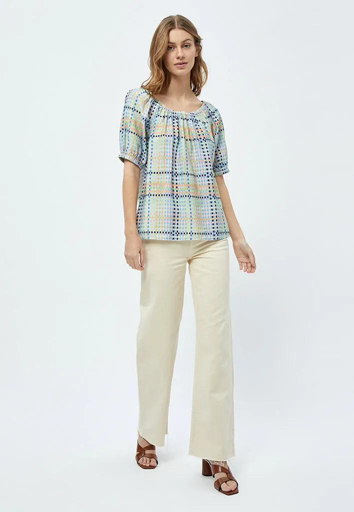 MSLuretta Blouse - Mango Sorbet Print