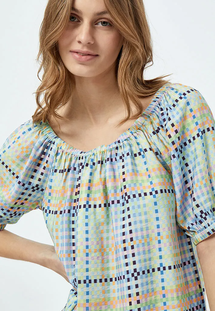 MSLuretta Blouse - Mango Sorbet Print