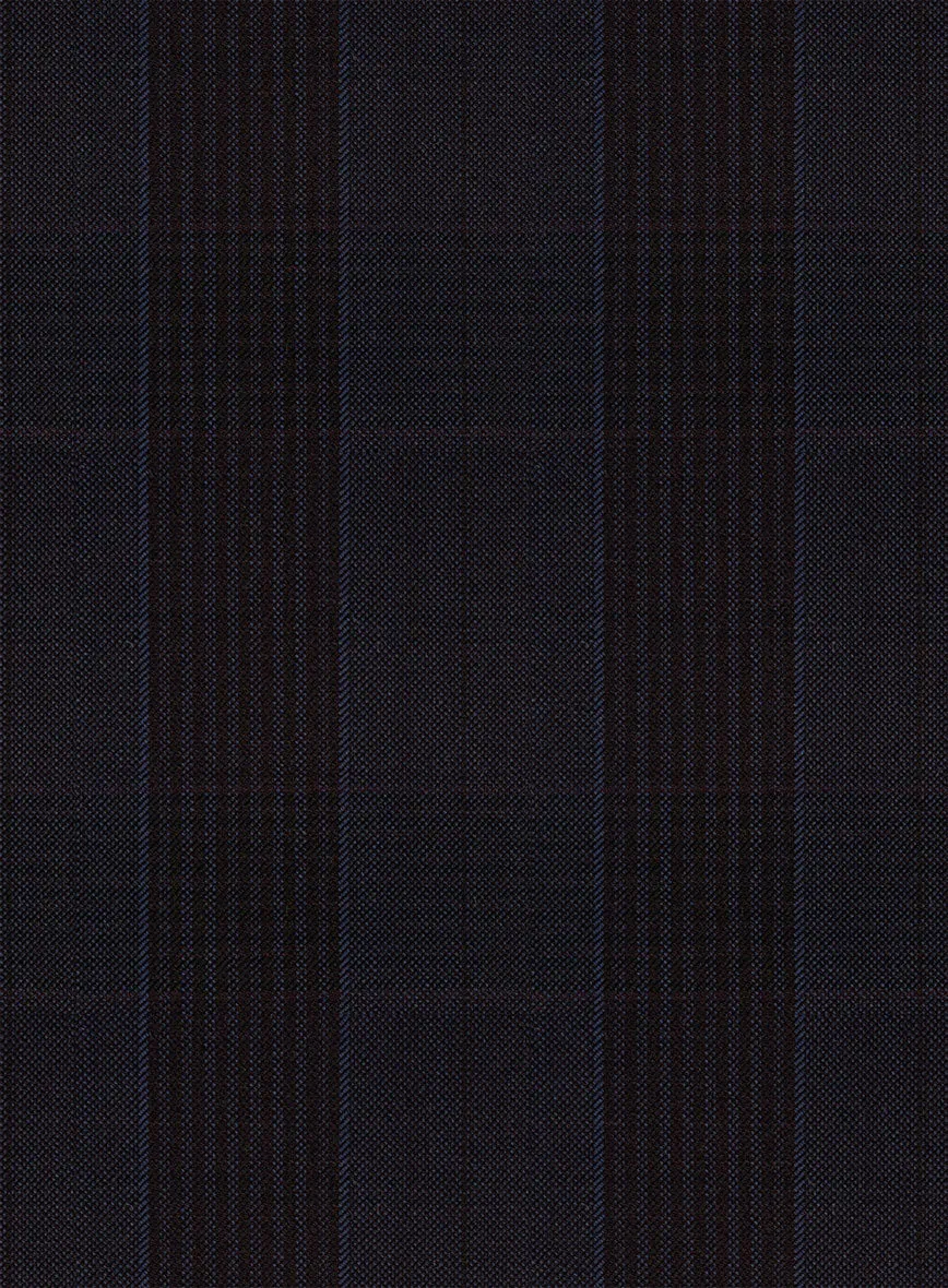 Napolean Devon Check Violet Wool Suit