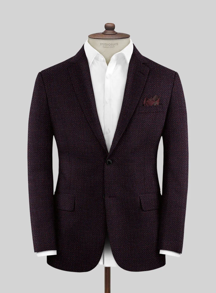 Reda Floura Maroon Wool Suit