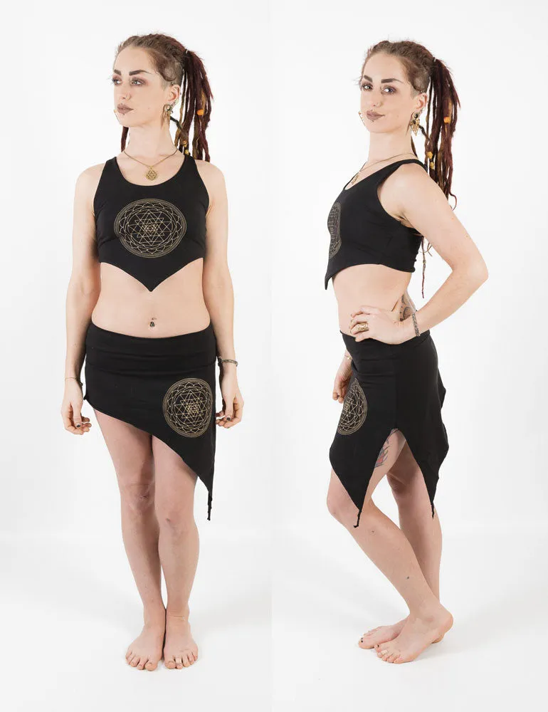 Sri Yantra Pixie Skirt