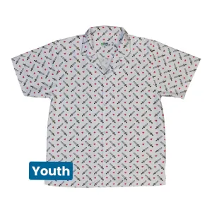 Sword and Hearts Video Game Youth Hawaiian Shirt