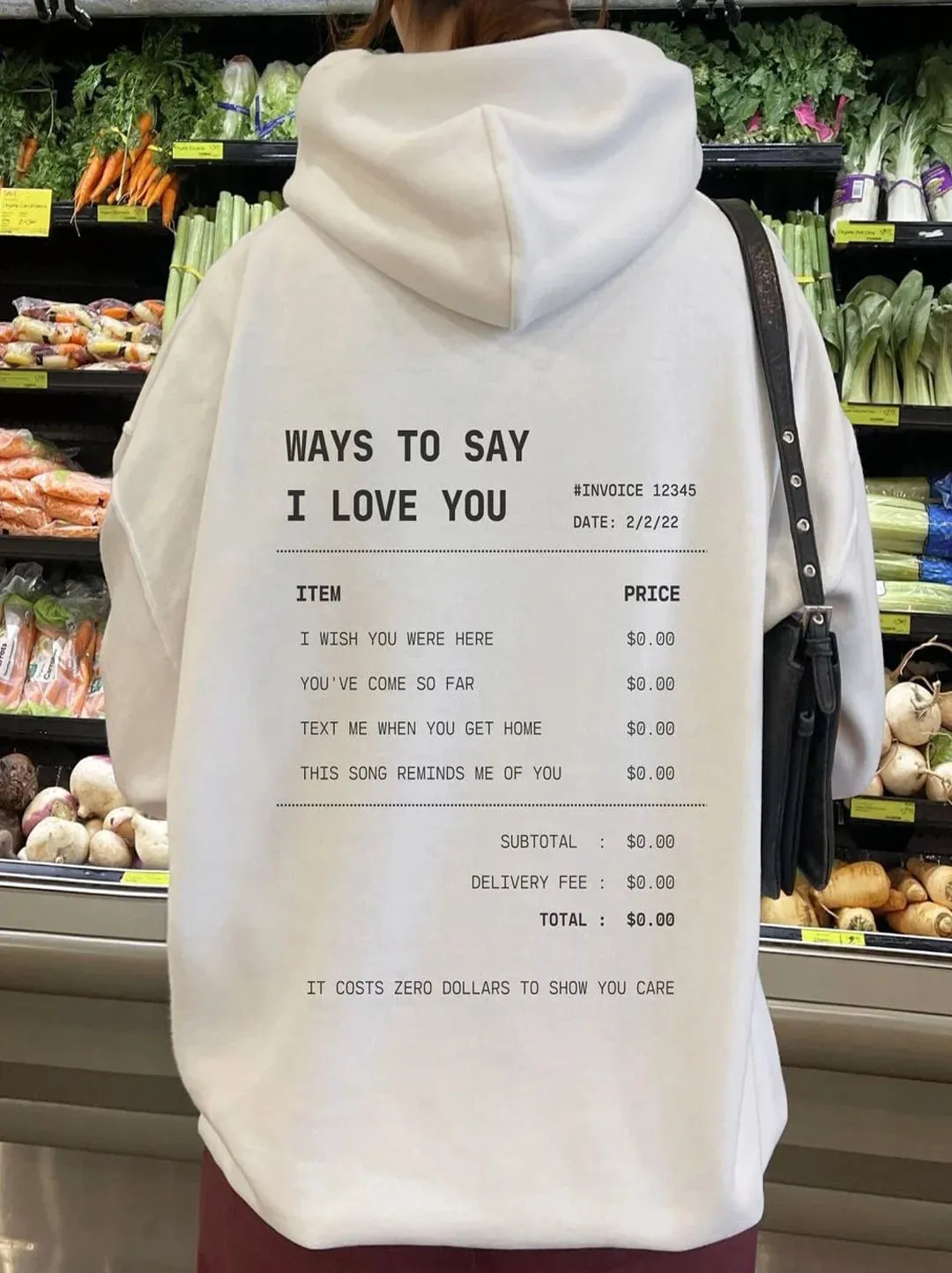 SXV  'ways to say i love you’ Printed Cool Aesthetic Sweatshirt Hoodie