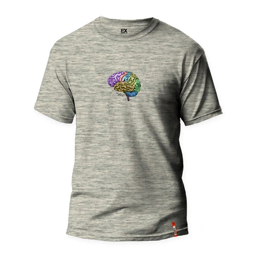 The Brain 8X Street T-Shirt - Grey Matter