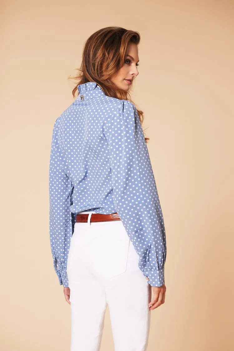 The Hurlingham Blouse Light Blue